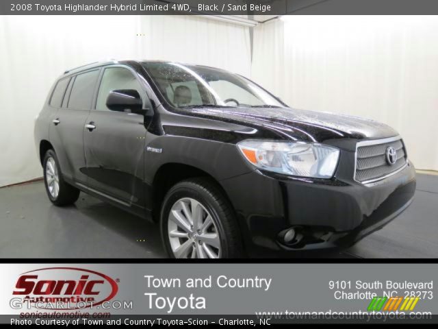 2008 Toyota Highlander Hybrid Limited 4WD in Black
