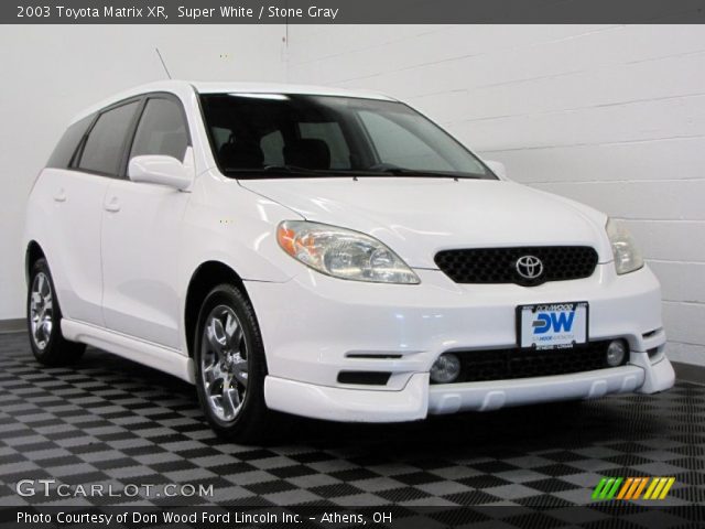 2003 Toyota Matrix XR in Super White