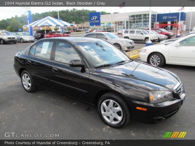 2004 Hyundai Elantra GLS Sedan in Black Obsidian