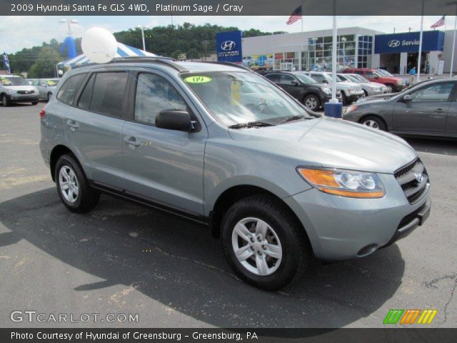 2009 Hyundai Santa Fe GLS 4WD in Platinum Sage