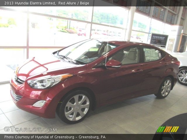 2013 Hyundai Elantra Limited in Red Allure