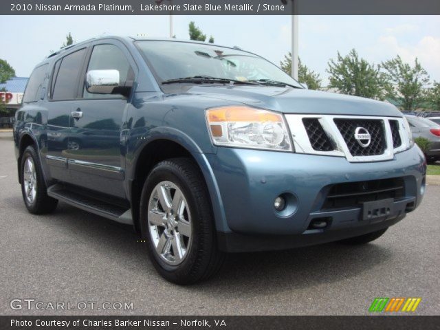 2010 Nissan Armada Platinum in Lakeshore Slate Blue Metallic