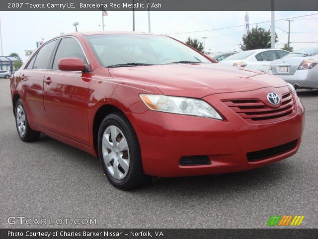 2007 Toyota Camry LE in Barcelona Red Metallic