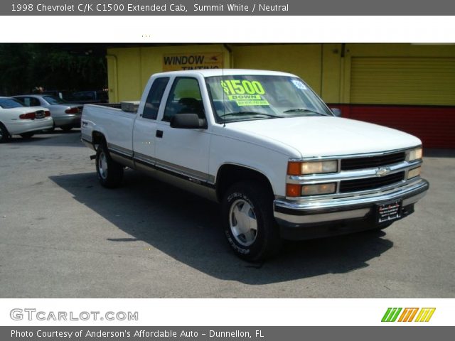 1998 Chevrolet C/K C1500 Extended Cab in Summit White