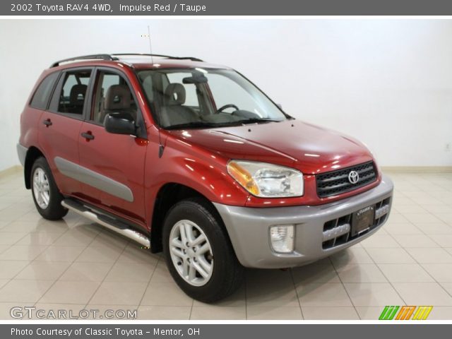 2002 Toyota RAV4 4WD in Impulse Red
