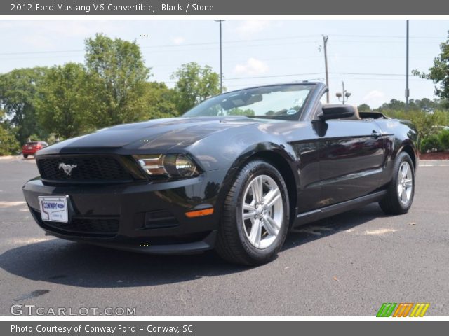 2012 Ford Mustang V6 Convertible in Black
