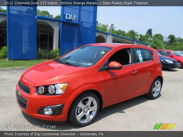 2012 Chevrolet Sonic LTZ Hatch in Inferno Orange Metallic