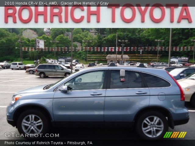 2010 Honda CR-V EX-L AWD in Glacier Blue Metallic