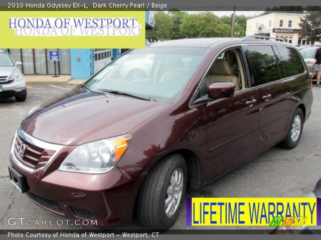 2010 Honda Odyssey EX-L in Dark Cherry Pearl