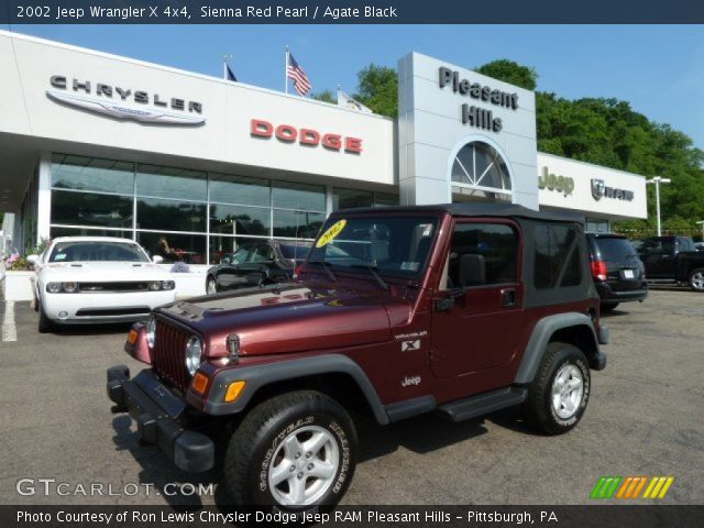 2002 Jeep Wrangler X 4x4 in Sienna Red Pearl