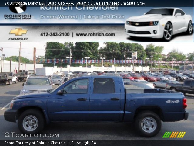 2006 Dodge Dakota ST Quad Cab 4x4 in Atlantic Blue Pearl