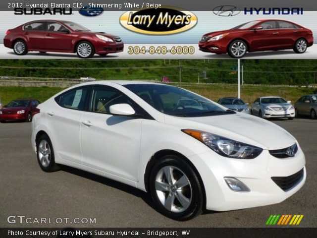 2012 Hyundai Elantra GLS in Shimmering White
