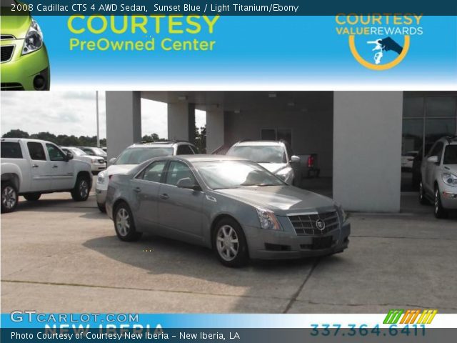 2008 Cadillac CTS 4 AWD Sedan in Sunset Blue