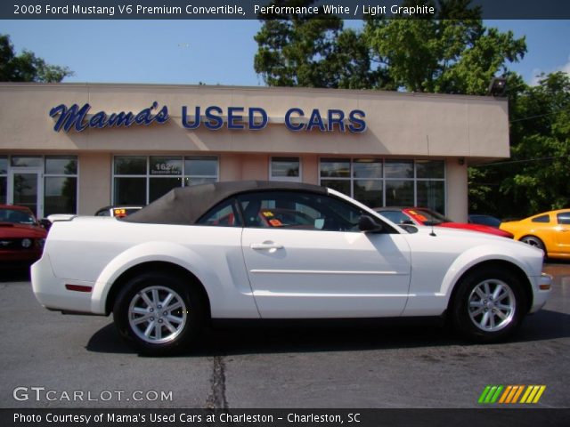 2008 Ford Mustang V6 Premium Convertible in Performance White