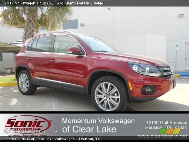 2012 Volkswagen Tiguan SE in Wild Cherry Metallic