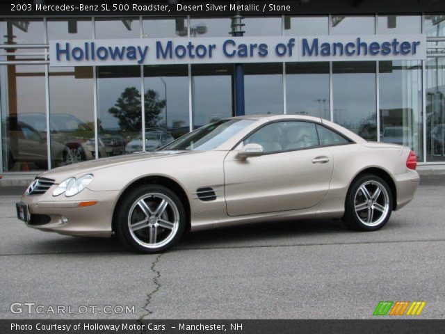 2003 Mercedes-Benz SL 500 Roadster in Desert Silver Metallic