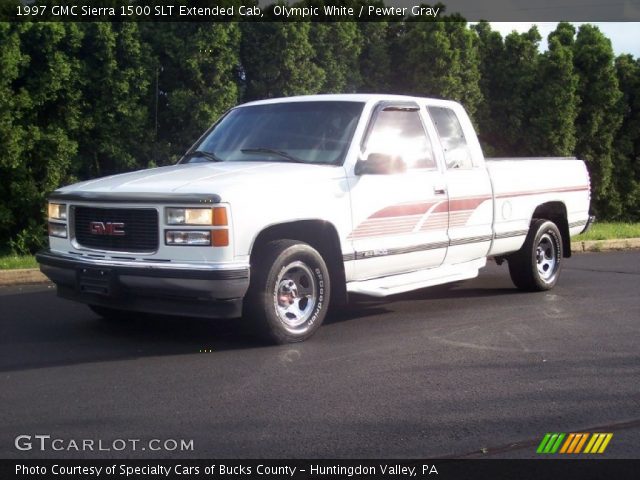 1997 GMC Sierra 1500 SLT Extended Cab in Olympic White