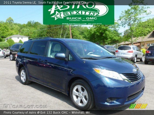 2011 Toyota Sienna LE in South Pacific Blue Pearl