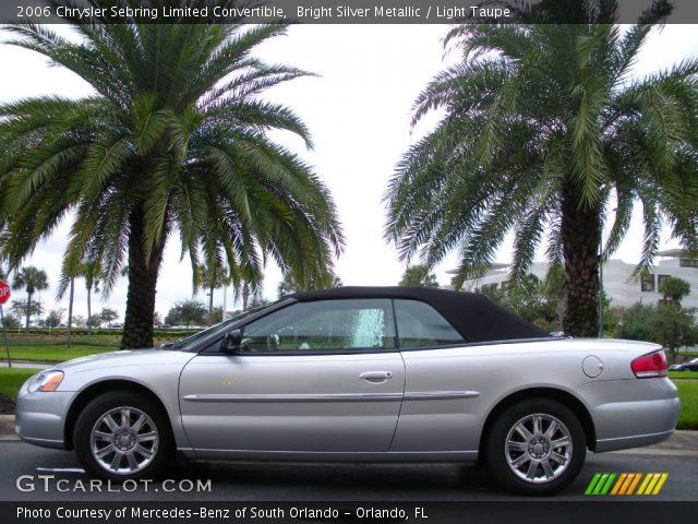 2006 Chrysler Sebring Limited Convertible in Bright Silver Metallic