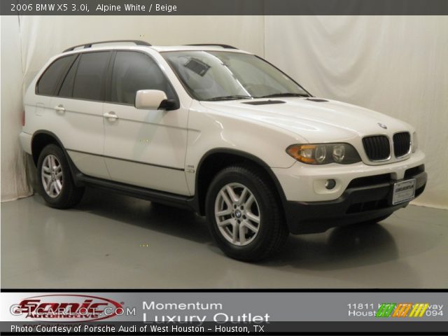 2006 BMW X5 3.0i in Alpine White