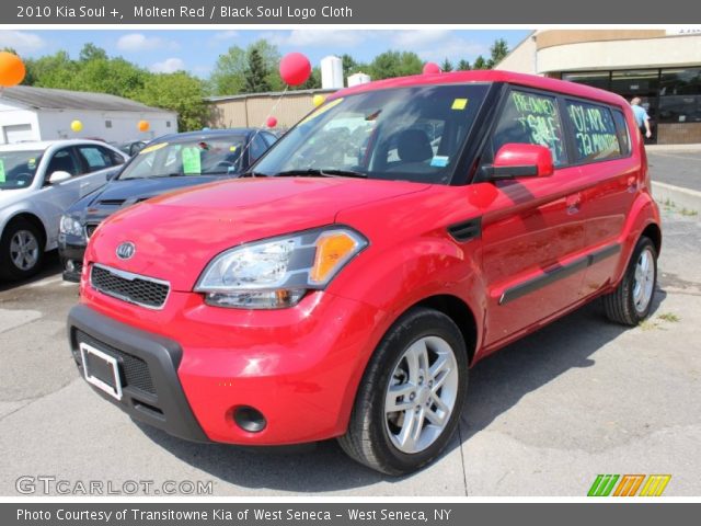 2010 Kia Soul + in Molten Red