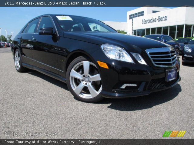 2011 Mercedes-Benz E 350 4Matic Sedan in Black