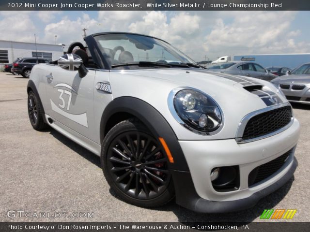 2012 Mini Cooper John Cooper Works Roadster in White Silver Metallic