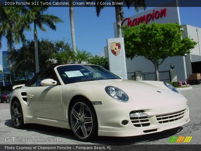 2009 Porsche 911 Turbo Cabriolet in Cream White
