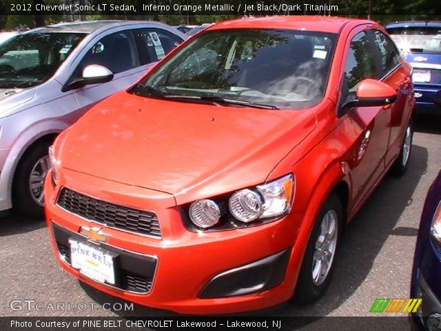 2012 Chevrolet Sonic LT Sedan in Inferno Orange Metallic