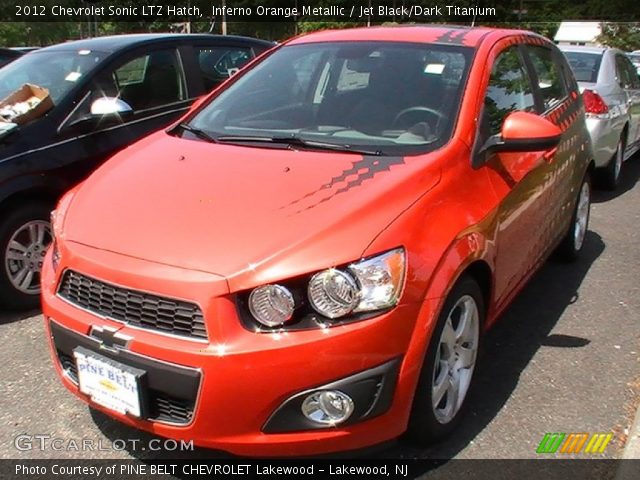 2012 Chevrolet Sonic LTZ Hatch in Inferno Orange Metallic