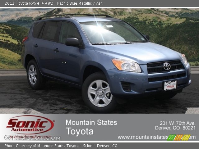 2012 Toyota RAV4 I4 4WD in Pacific Blue Metallic
