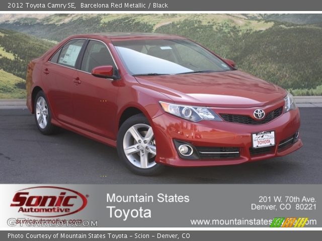 2012 Toyota Camry SE in Barcelona Red Metallic