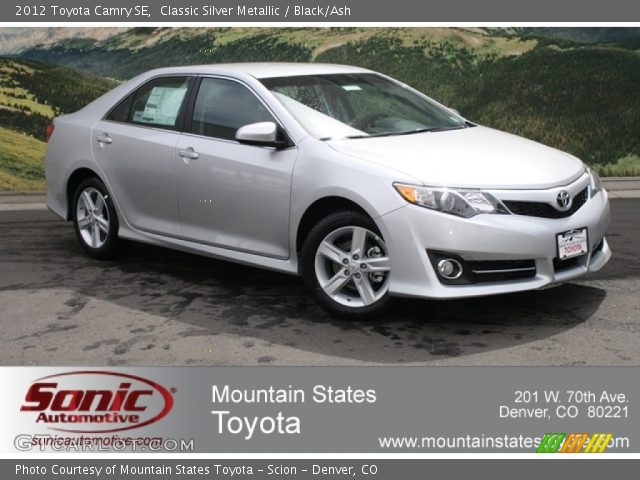 2012 Toyota Camry SE in Classic Silver Metallic