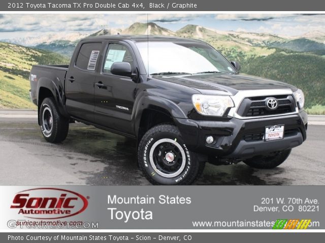 2012 Toyota Tacoma TX Pro Double Cab 4x4 in Black