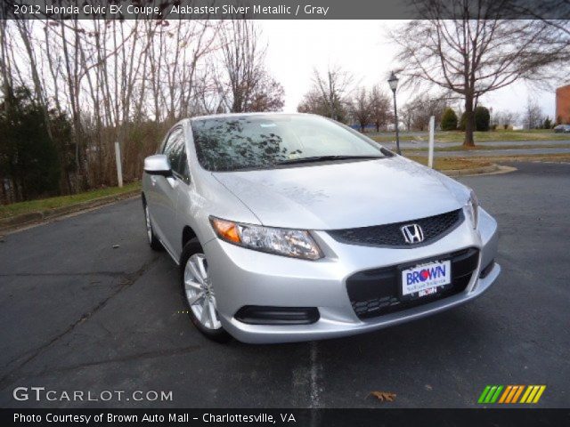 2012 Honda Civic EX Coupe in Alabaster Silver Metallic