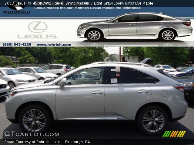 2013 Lexus RX 450h AWD in Silver Lining Metallic