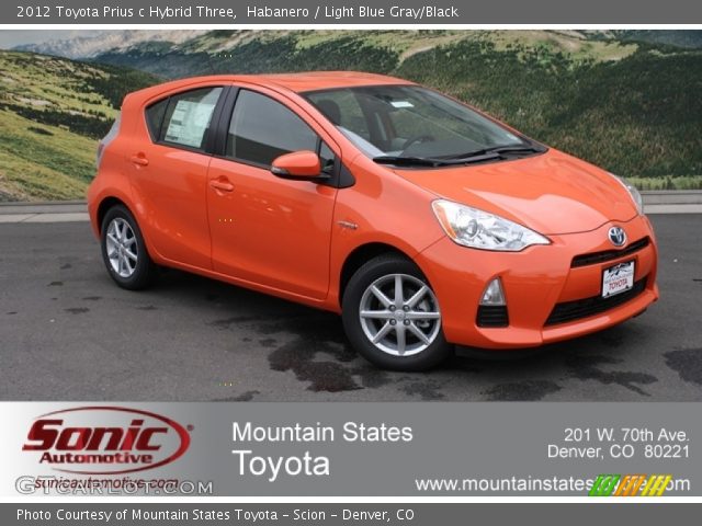 2012 Toyota Prius c Hybrid Three in Habanero