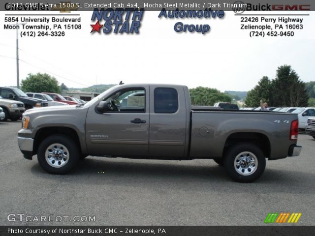 2012 GMC Sierra 1500 SL Extended Cab 4x4 in Mocha Steel Metallic