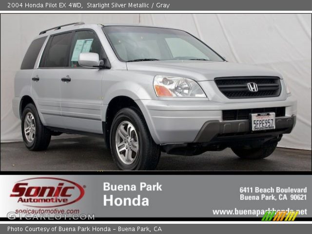 2004 Honda Pilot EX 4WD in Starlight Silver Metallic