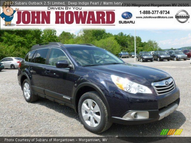 2012 Subaru Outback 2.5i Limited in Deep Indigo Pearl