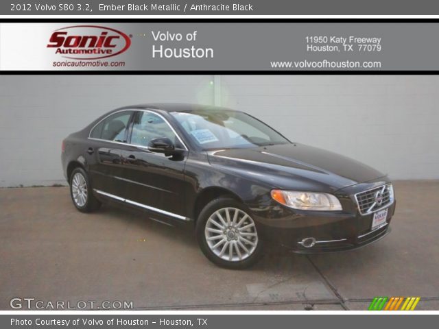 2012 Volvo S80 3.2 in Ember Black Metallic