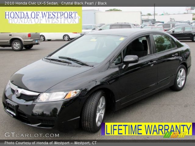 2010 Honda Civic LX-S Sedan in Crystal Black Pearl