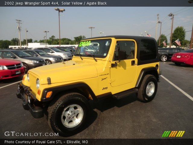 2002 Jeep Wrangler Sport 4x4 in Solar Yellow