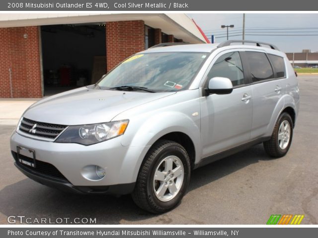 2008 Mitsubishi Outlander ES 4WD in Cool Silver Metallic