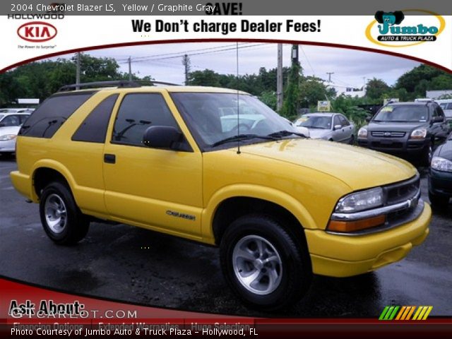 2004 Chevrolet Blazer LS in Yellow