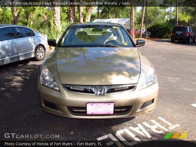 2007 Honda Accord Value Package Sedan in Desert Mist Metallic