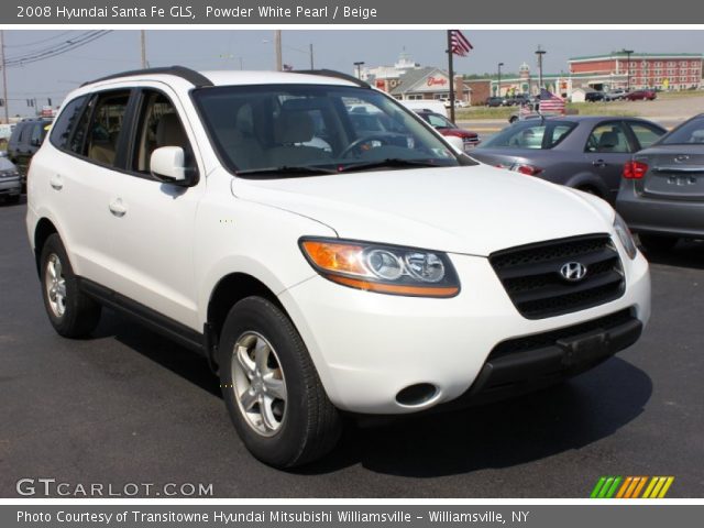 2008 Hyundai Santa Fe GLS in Powder White Pearl