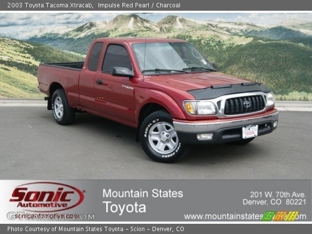 2003 Toyota Tacoma Xtracab in Impulse Red Pearl