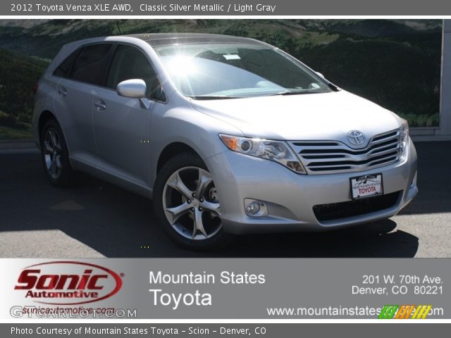 2012 Toyota Venza XLE AWD in Classic Silver Metallic
