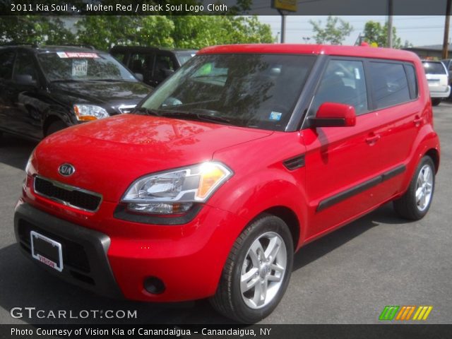 2011 Kia Soul + in Molten Red